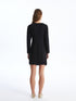 LC Waikiki Crew Neck Regular Long Sleeve Women's Dress